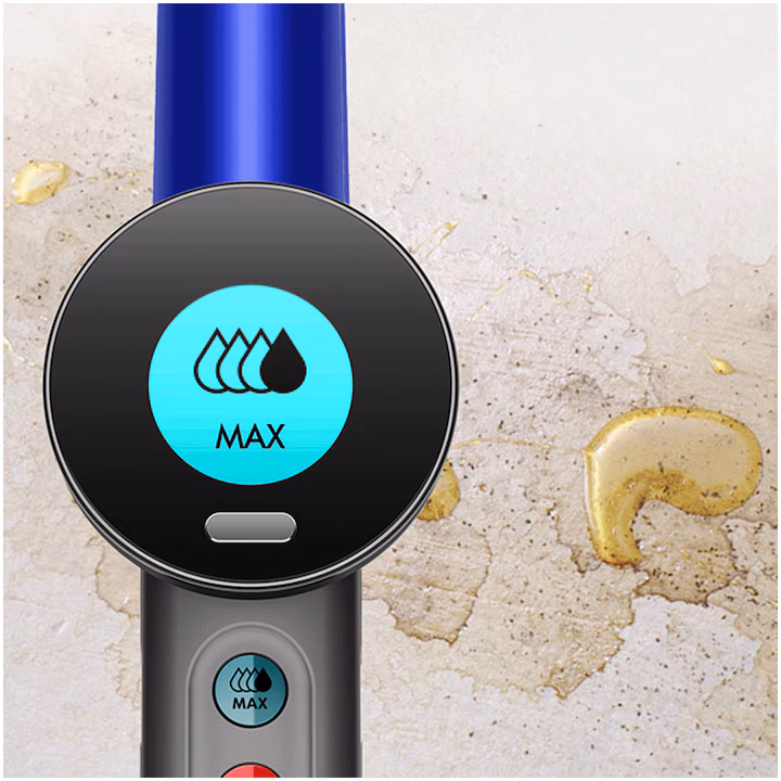Aspirator vertical fara fir cu spalare Dyson WashG1™, autonomie pana la 35 de minute, rezervor apa curata 1l, rezervor apa murdara 0.8l, 3 niveluri de hidratare, functie de autocuratare in doar 140 de secunde — 5