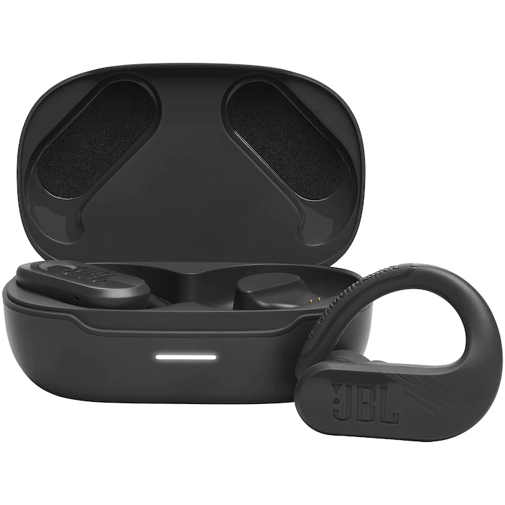 Casti audio sport JBL Endurance Peak 3, Pure Bass, Bluetooth, Rezistente la praf si apa IP68, Negru — 3