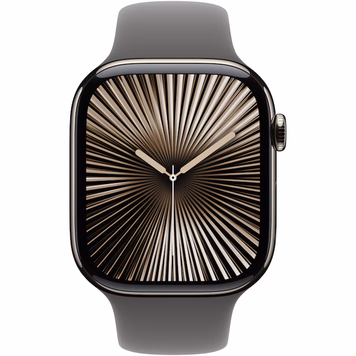Apple Watch 10, GPS, Cellular, Carcasa Natural Titanium 46mm, Stone Grey Sport Band - M/L — 2