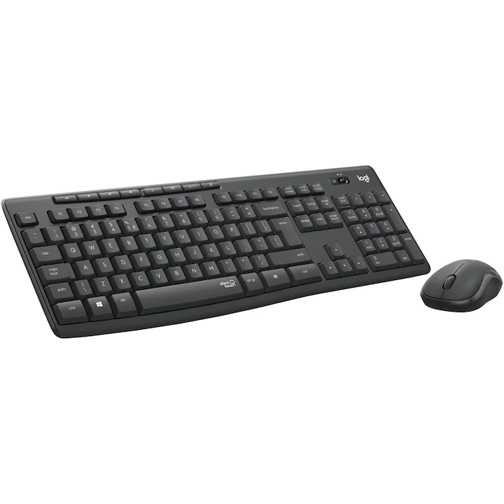 Kit wireless tastatura si mouse Logitech MK295 Silent, layout US INTL, Graphite LAYOUT ITALIA — 3