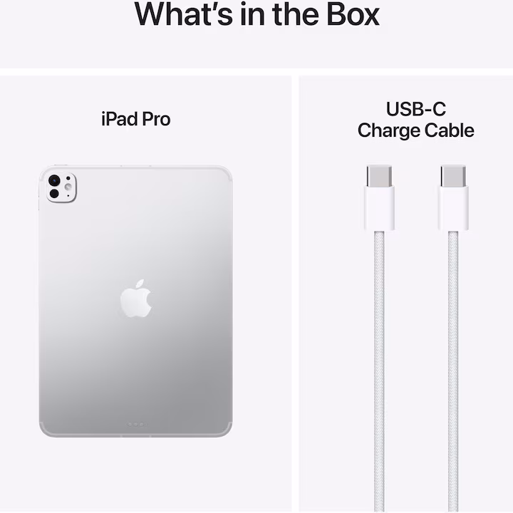 Apple iPad Pro 11, M5, 256GB, Standard Glass, Wi-Fi + Cellular, SILVER — 5