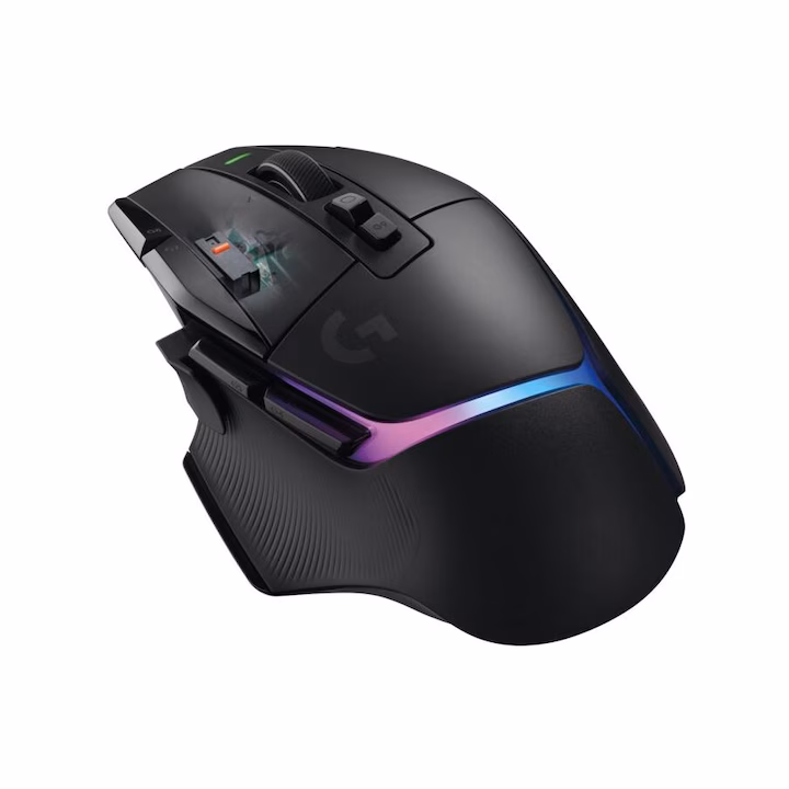 Mouse gaming Logitech Lightspeed G502 X Plus, Wireless, RGB, Negru — 3