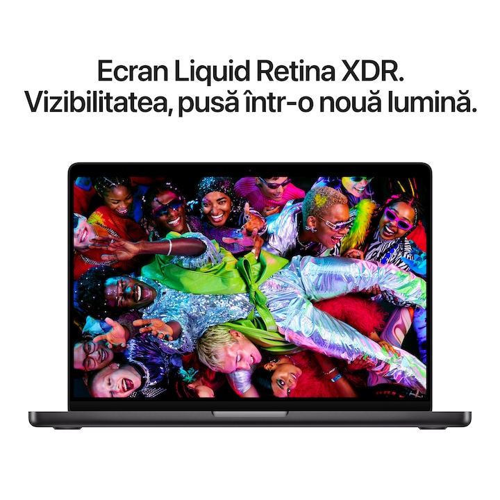 Laptop Apple MacBook Pro 14" cu procesor Apple M5, 10 nuclee CPU si 10 nuclee GPU, 16GB RAM, 512GB SSD, Space Black, UK — 5