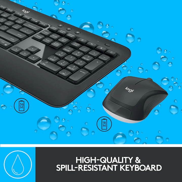 Kit tastatura + mouse Logitech MK540 Wireless, layout IT , Negru — 4