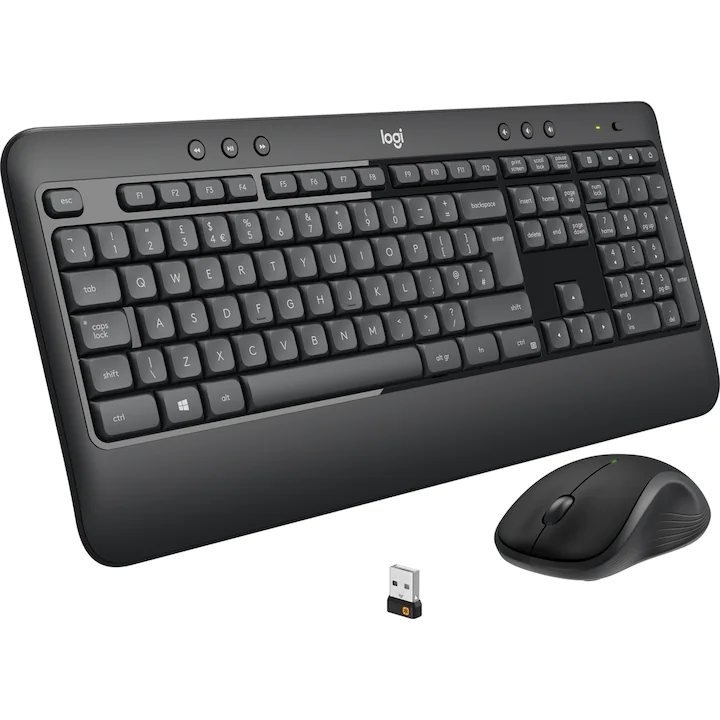 Kit tastatura + mouse Logitech MK540 Wireless, layout IT , Negru — 5