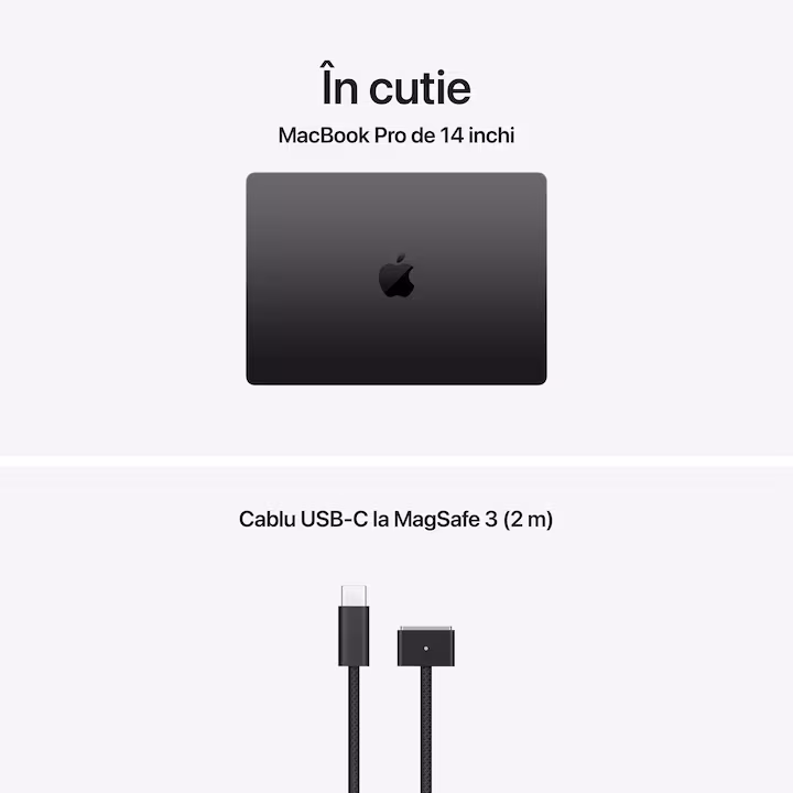 Laptop Apple MacBook Pro 14" cu procesor Apple M5, 10 nuclee CPU si 10 nuclee GPU, 16GB RAM, 512GB SSD, Space Black, UK — 6