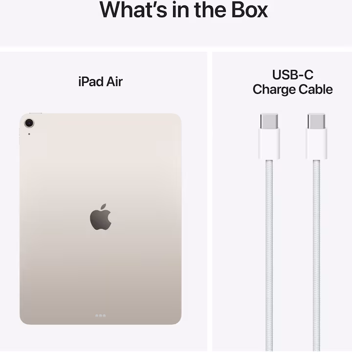 Apple iPad Air 13, M3, 128GB, Wi-Fi, Starlight — 8