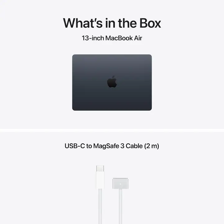 Laptop Apple MacBook Air 13" cu procesor Apple M5, 10 nuclee CPU, 10 nuclee GPU, 16 nuclee Neural Engine, 16GB RAM, 512GB SSD, Midnight, LAYOUT GERMANIA — 6