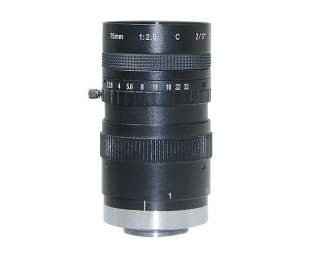 Objectif 5Mpx Focale 75mm F2.0 Monture C