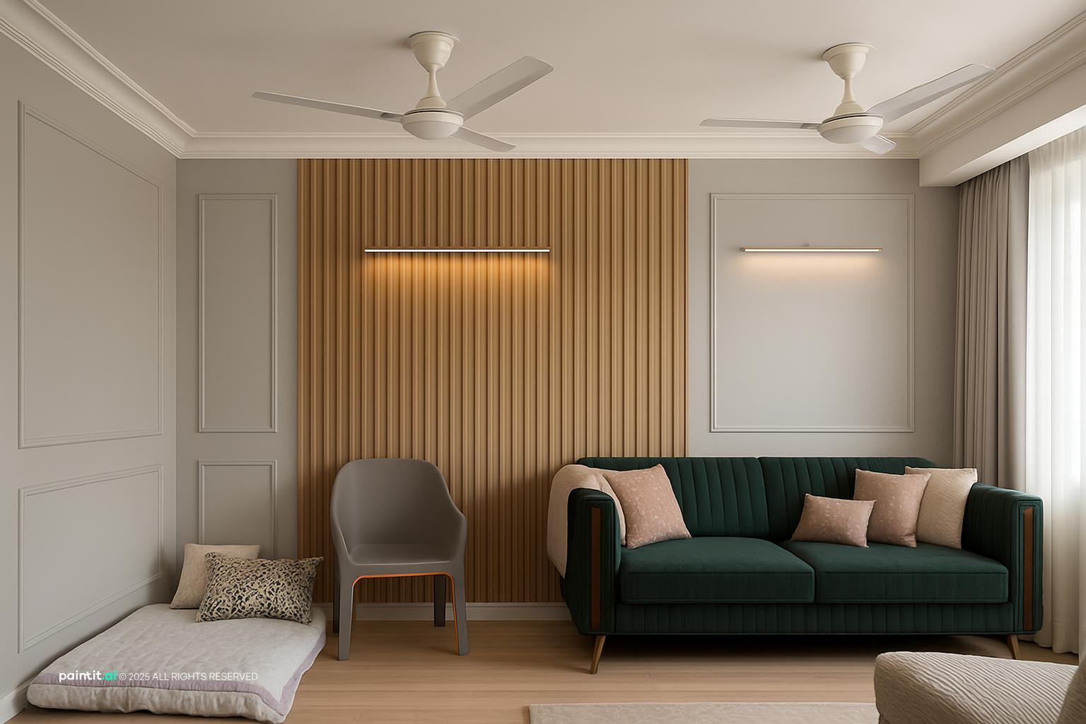 Log Cabin Living Room - Design Ideas | Paintit.ai - 14