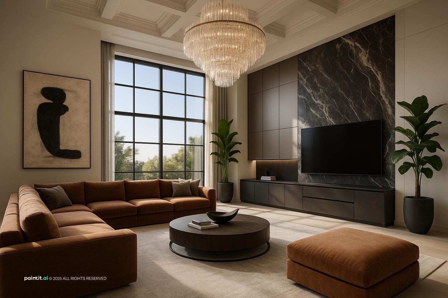 Built In Living Room: Custom Cabinetry Designs | Paintit.ai - 10