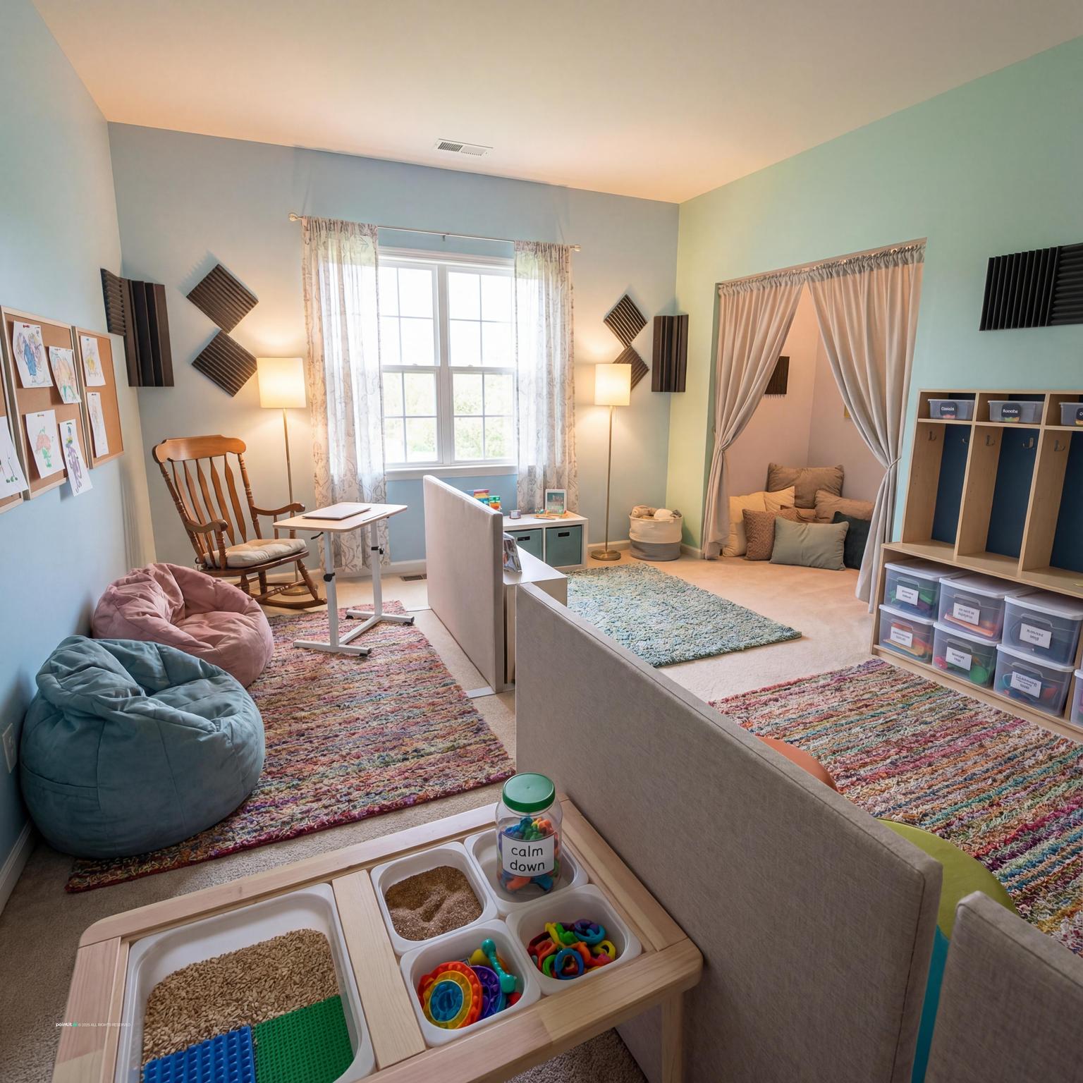 Preschool classroom interior design