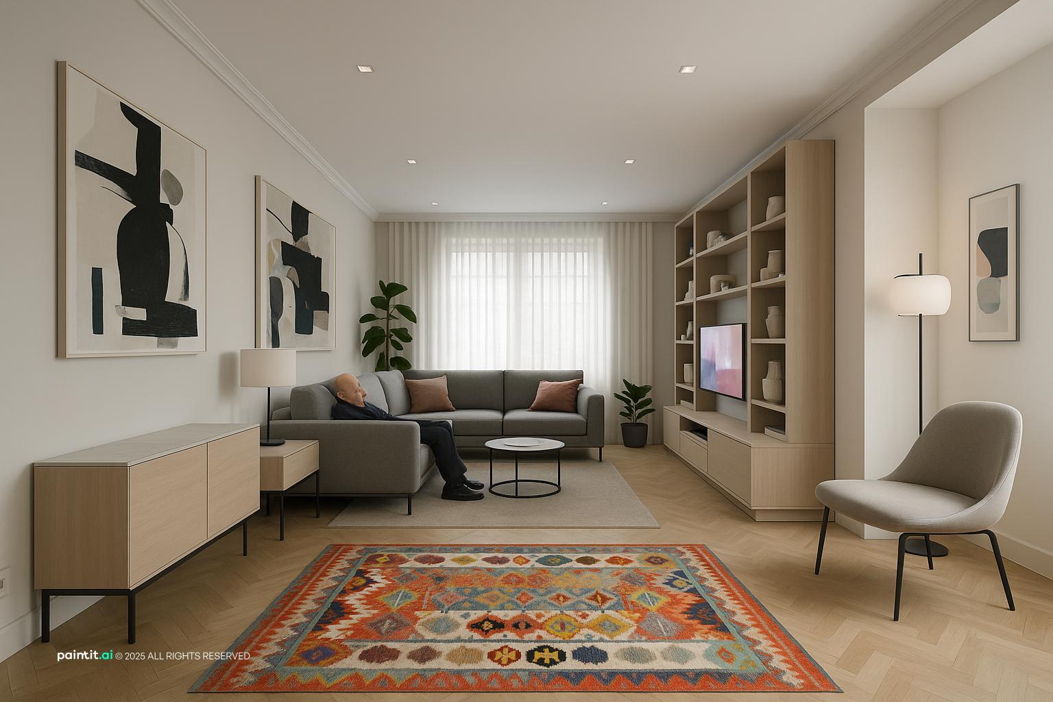 No Foyer Small Living Room - Design Solutions | Paintit.ai - 31