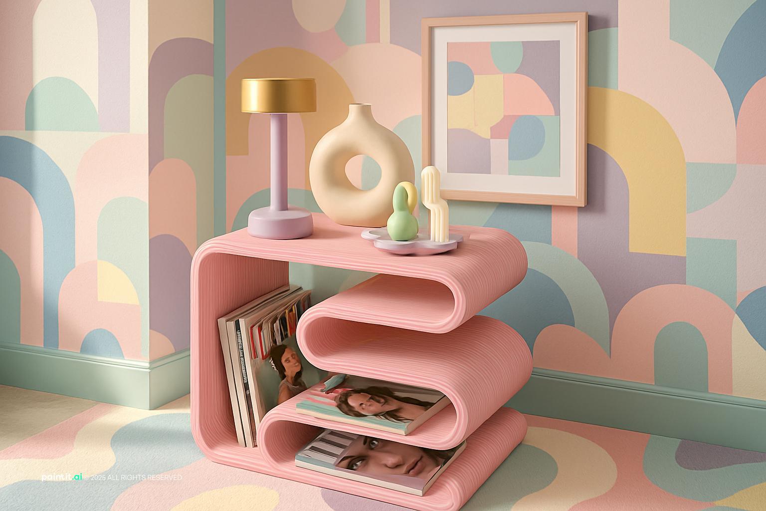 Vintage Pink Living Room - Interior Styling Guide | Paintit.ai - 20