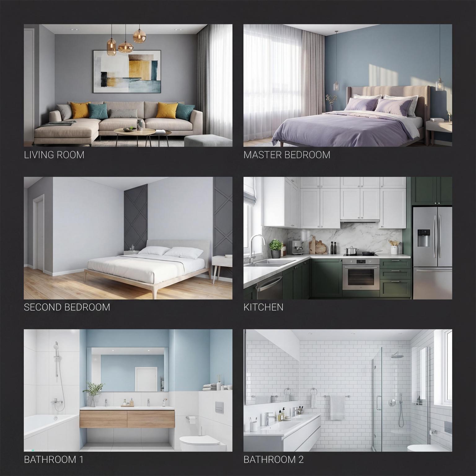 Stylish 2 BHK Flat Interior Design Inspiration with earthy tones and a calm living room atmosphere.