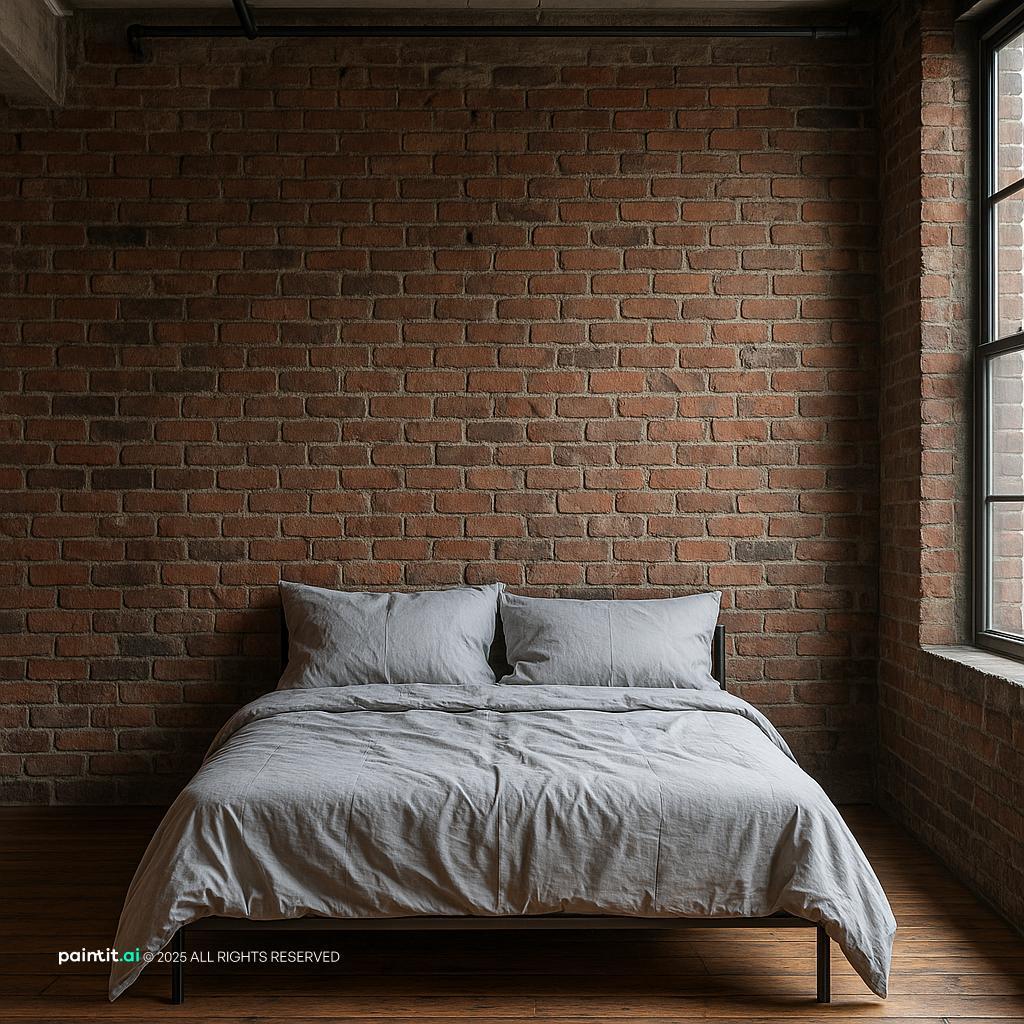 Industrial Loft Bedroom for New York Loft Style Interior Design