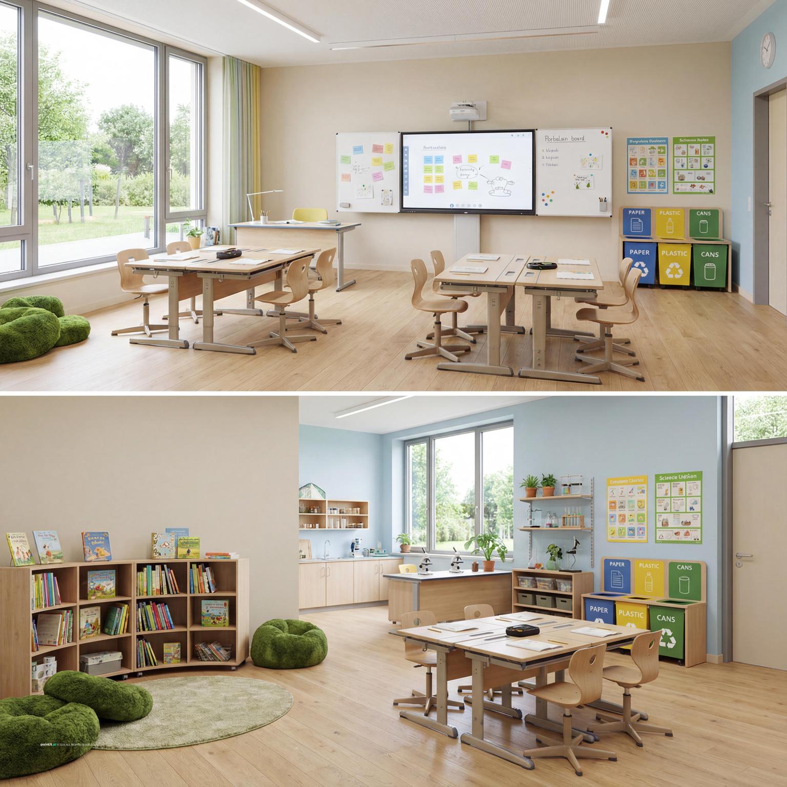 Preschool classroom interior design