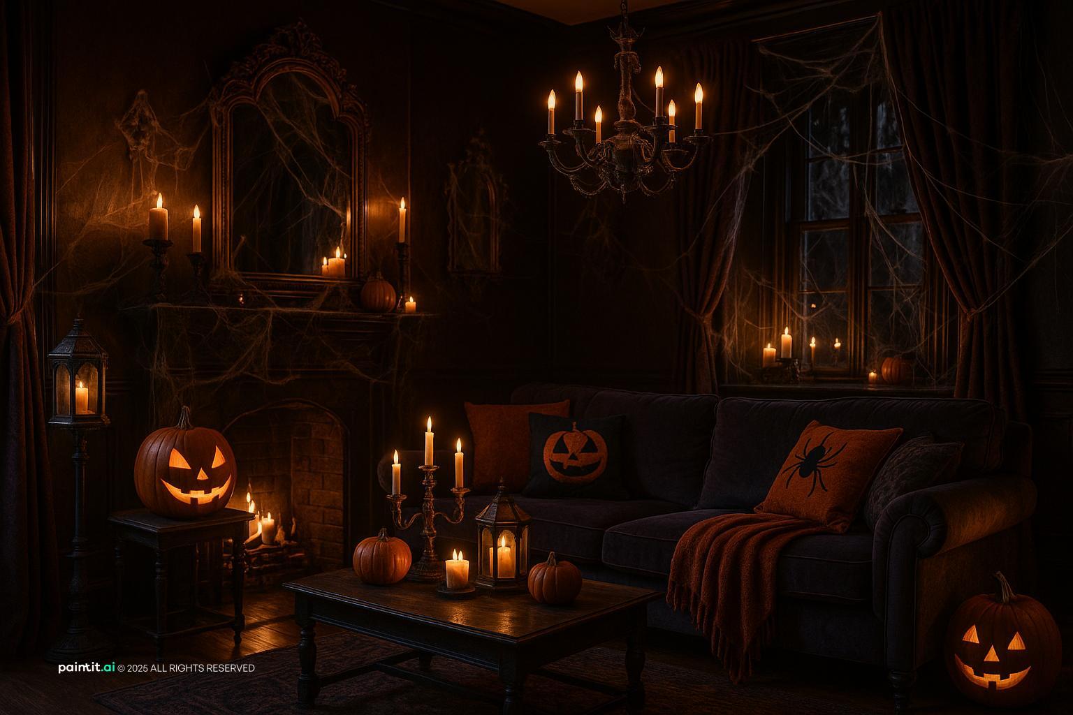 Dark Moody Living Room - Design Ideas | Paintit.ai - 19