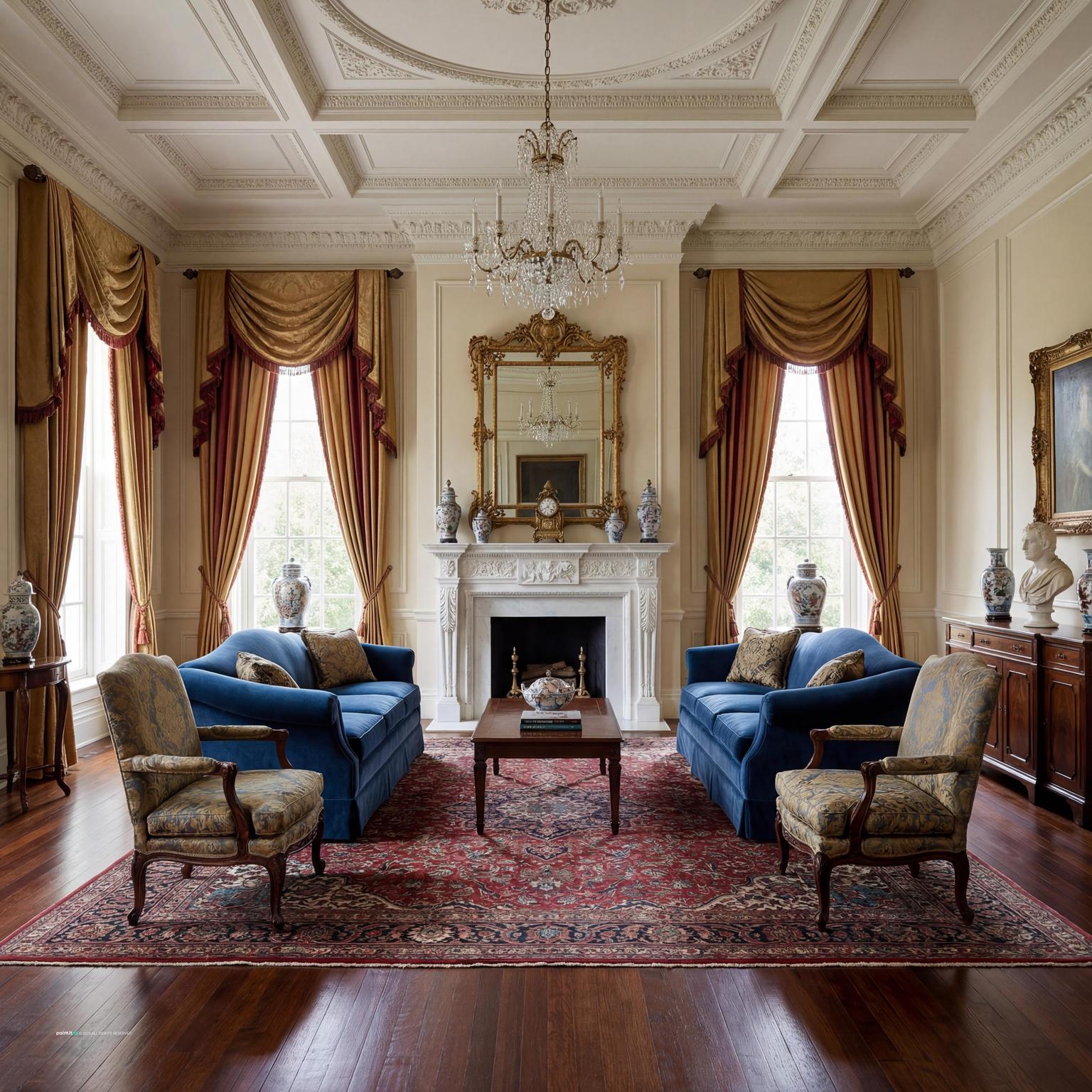 Elegant Neoclassic with Warm Wood for Neoclassical Style Interior Design