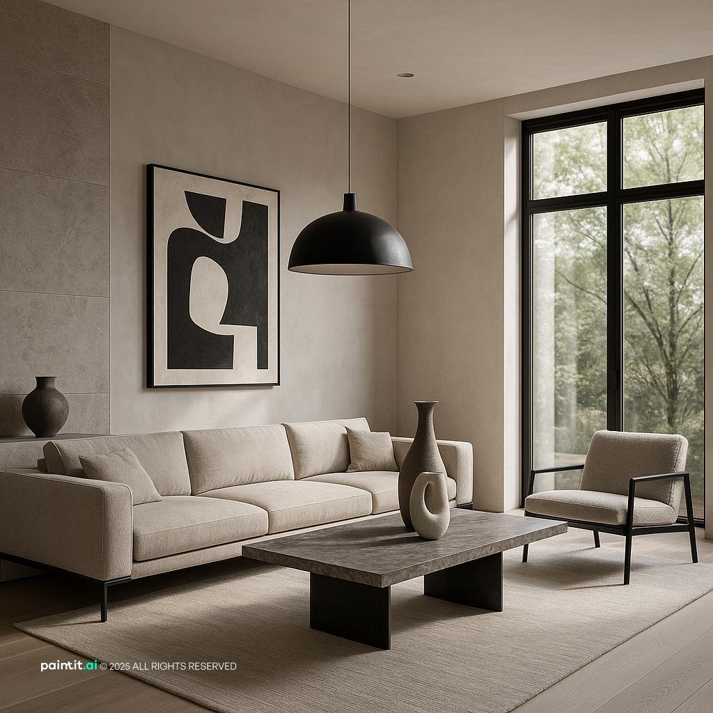 Elegant wine red living room with plush royal armchairs, sophisticated decor, and luxurious textiles for a refined atmosphere.