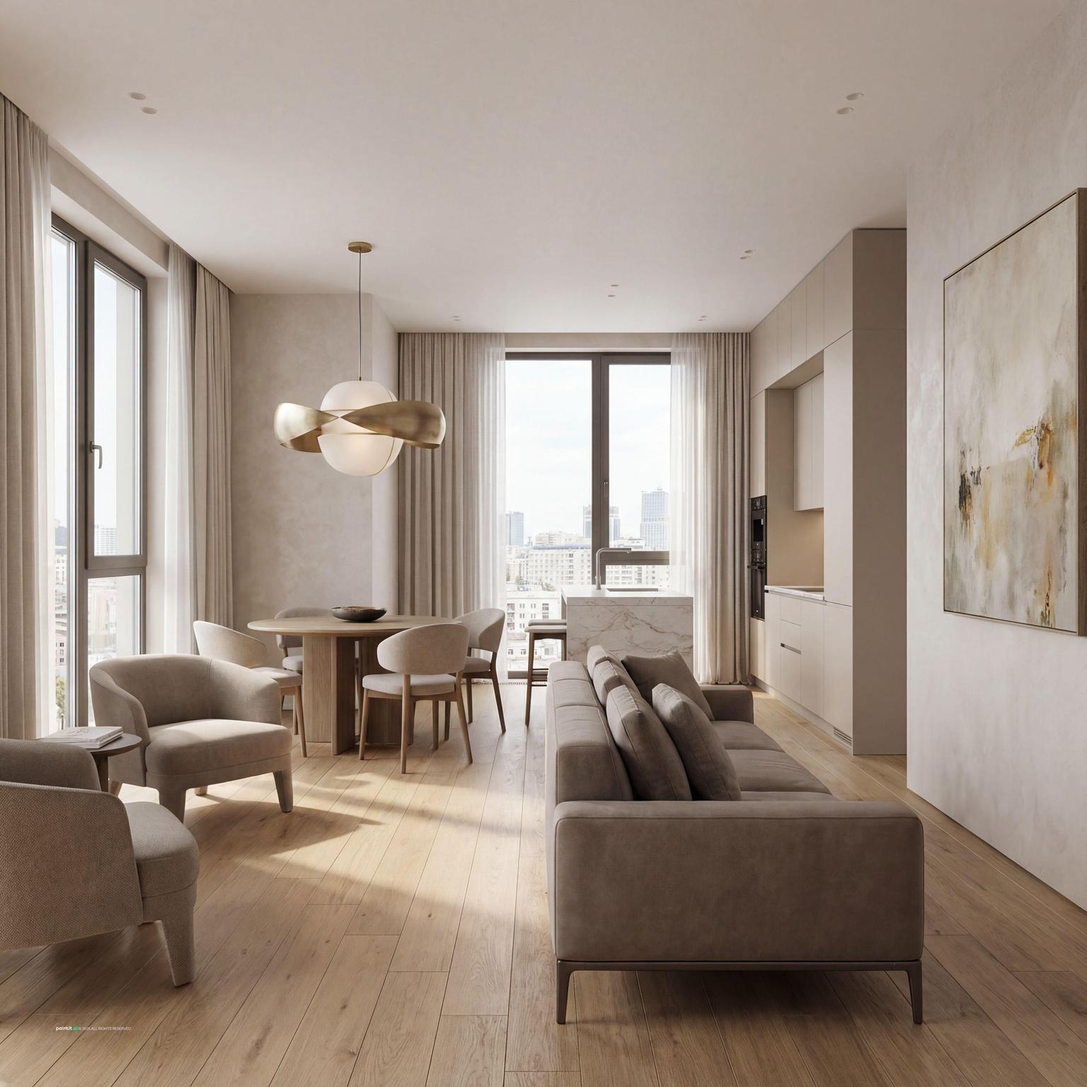 Stunning Italian Modern wine red living room interior design, blending sleek lines with rich textures and a sophisticated, inviting palette.