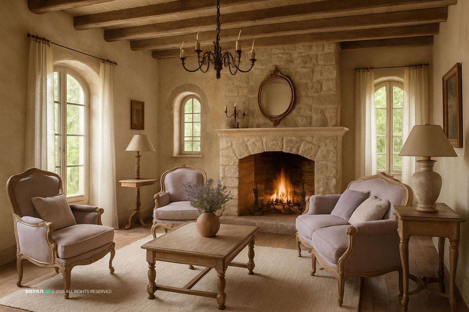 French Cottage Living Room - Chic Decor Ideas | Paintit.ai - 26