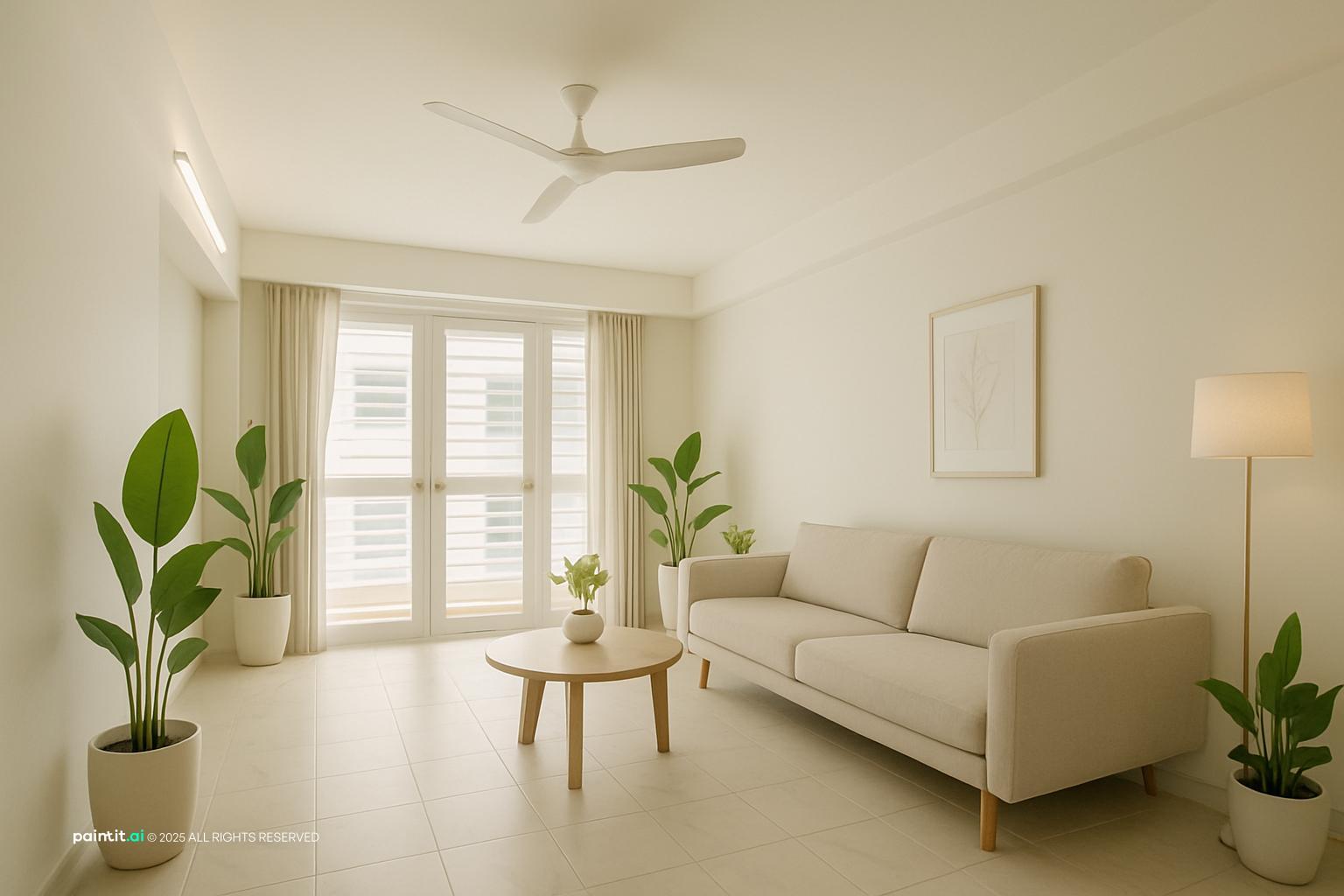 Zen Minimalist Living Room - Serene Interior Ideas | Paintit.ai - 21