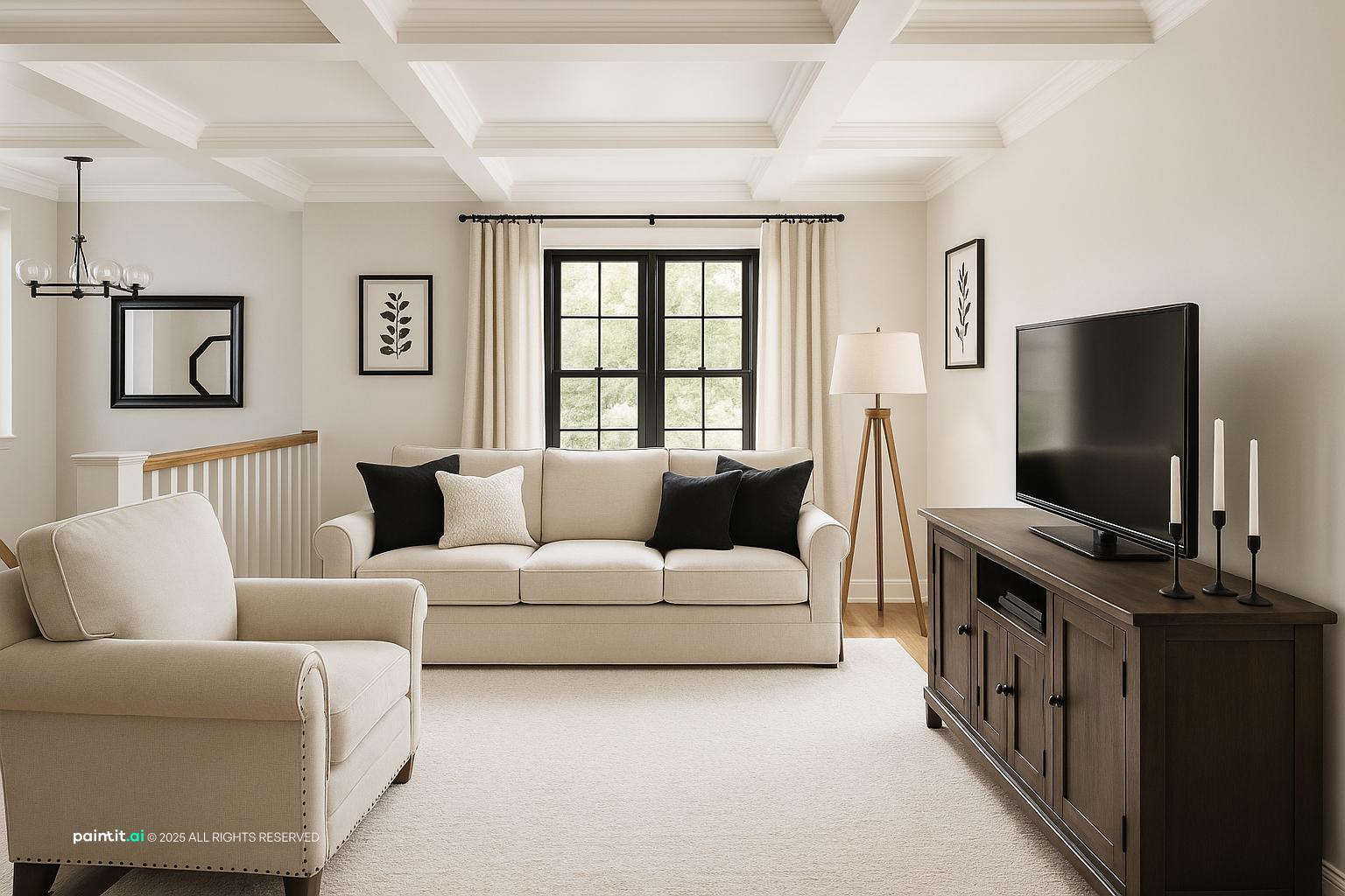 Classic Coastal Living Room - Design Inspiration | Paintit.ai - 11