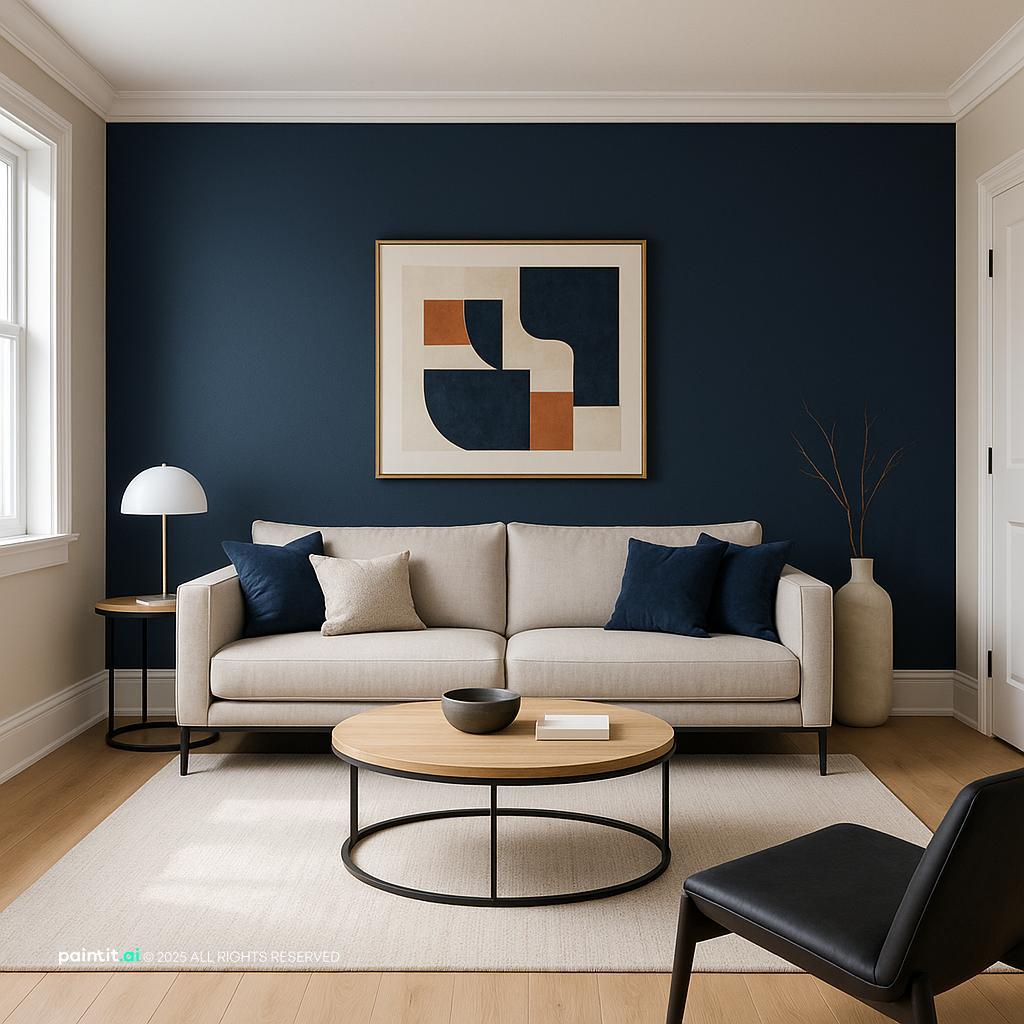 Nautical Theme Living Room: Coastal Decor Inspiration | Paintit.ai - 6