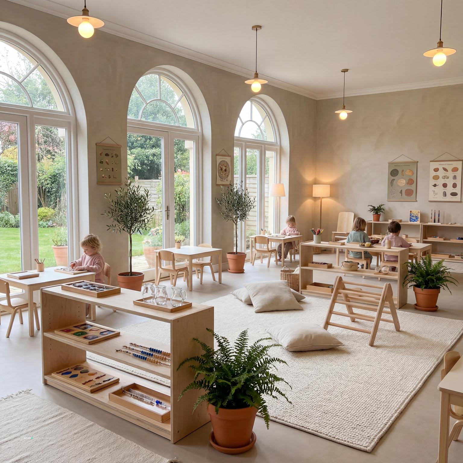 Preschool classroom interior design