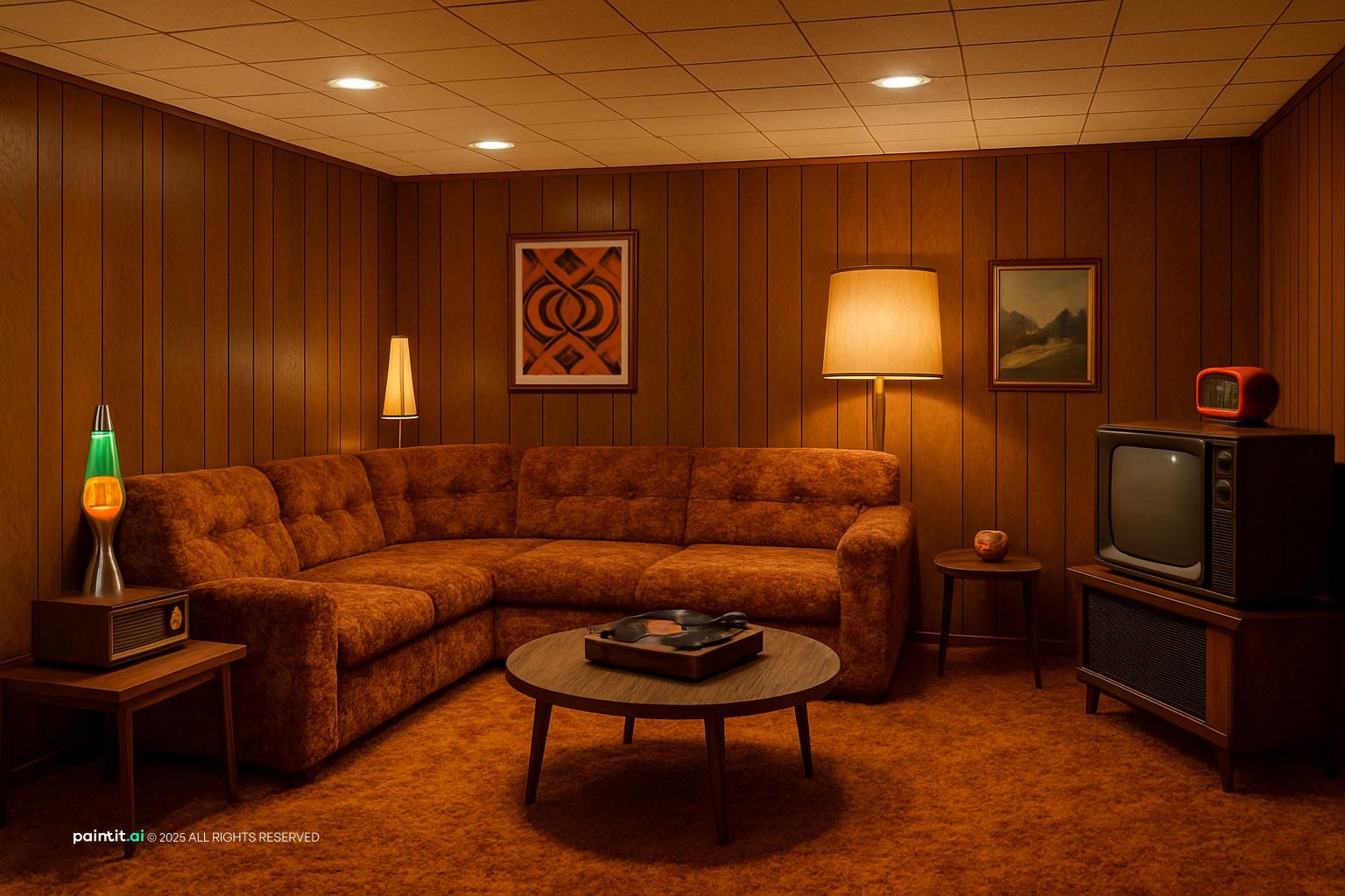 Wood Paneling Living Room Ideas - Design Inspiration | Paintit.ai - 11