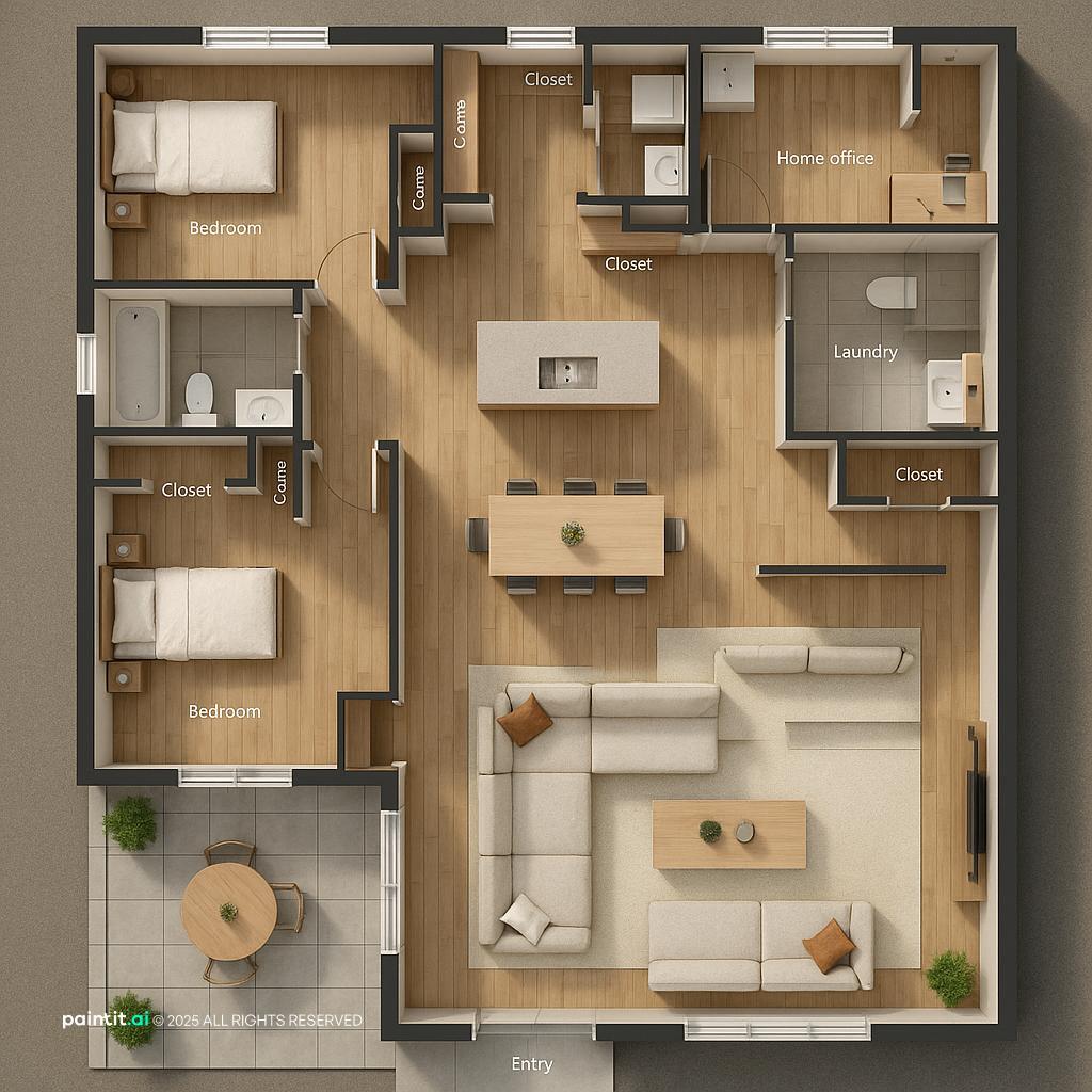 Single Wide Small Mobile Home Living Room Ideas - Design Inspiration | Paintit.ai - 4