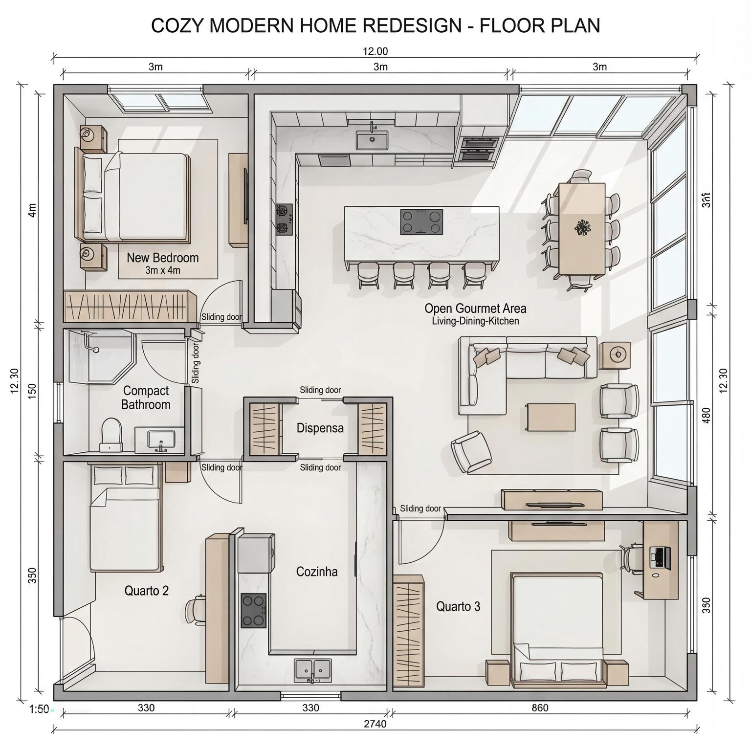 Single Wide Small Mobile Home Living Room Ideas - Design Inspiration | Paintit.ai - 6