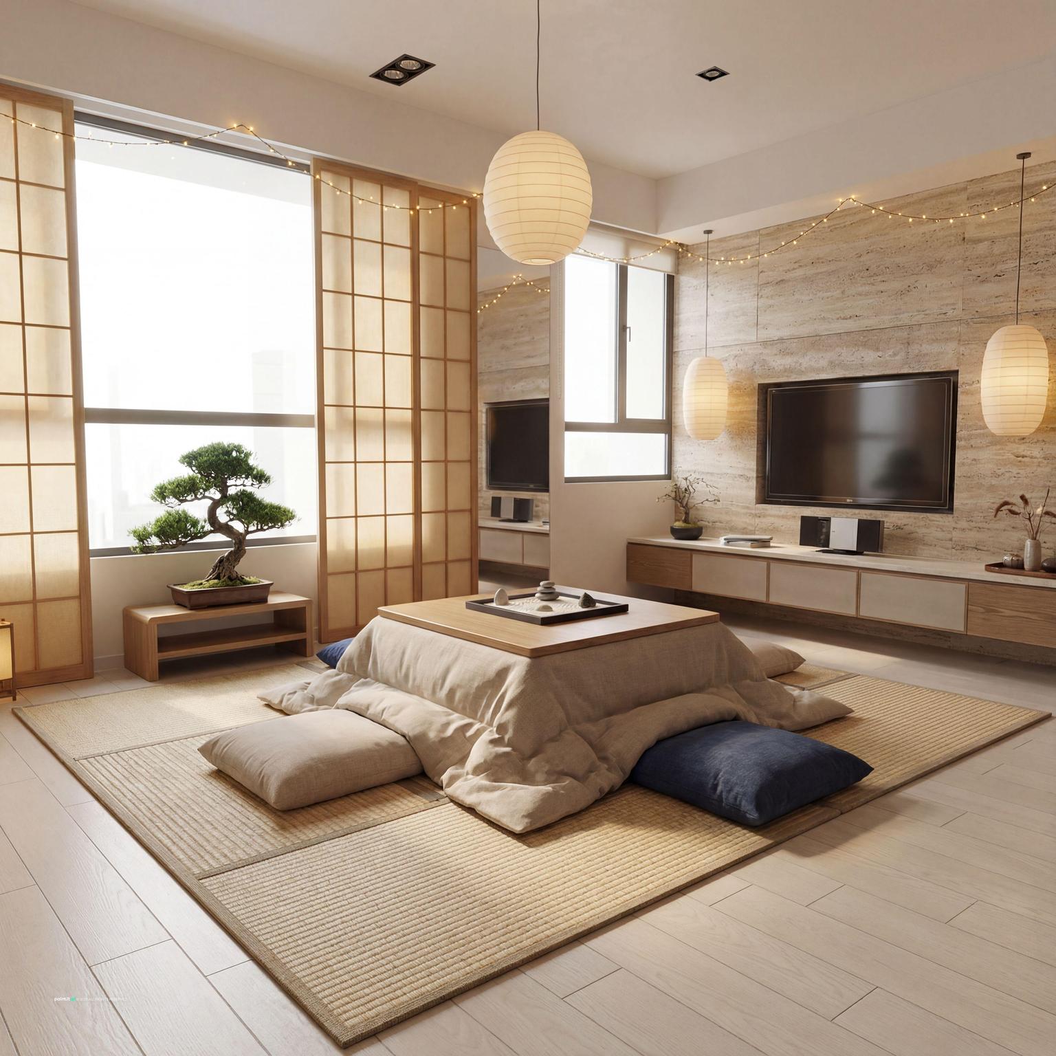 Japandi Living Room Design - Minimalist Style Guide | Paintit.ai - 16