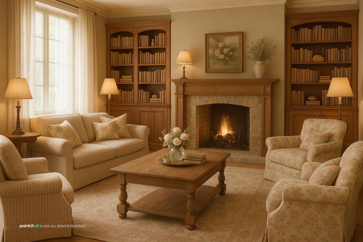 French Cottage Living Room - Chic Decor Ideas | Paintit.ai - 35