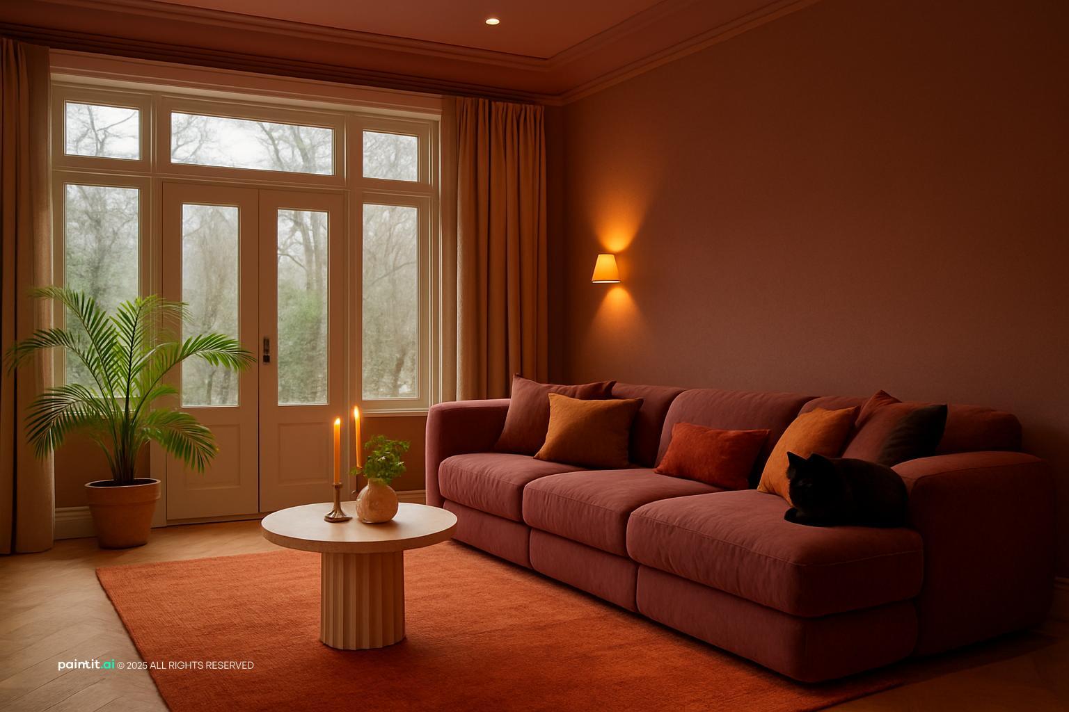 Light Pink Living Room - Design Inspiration | Paintit.ai - 4