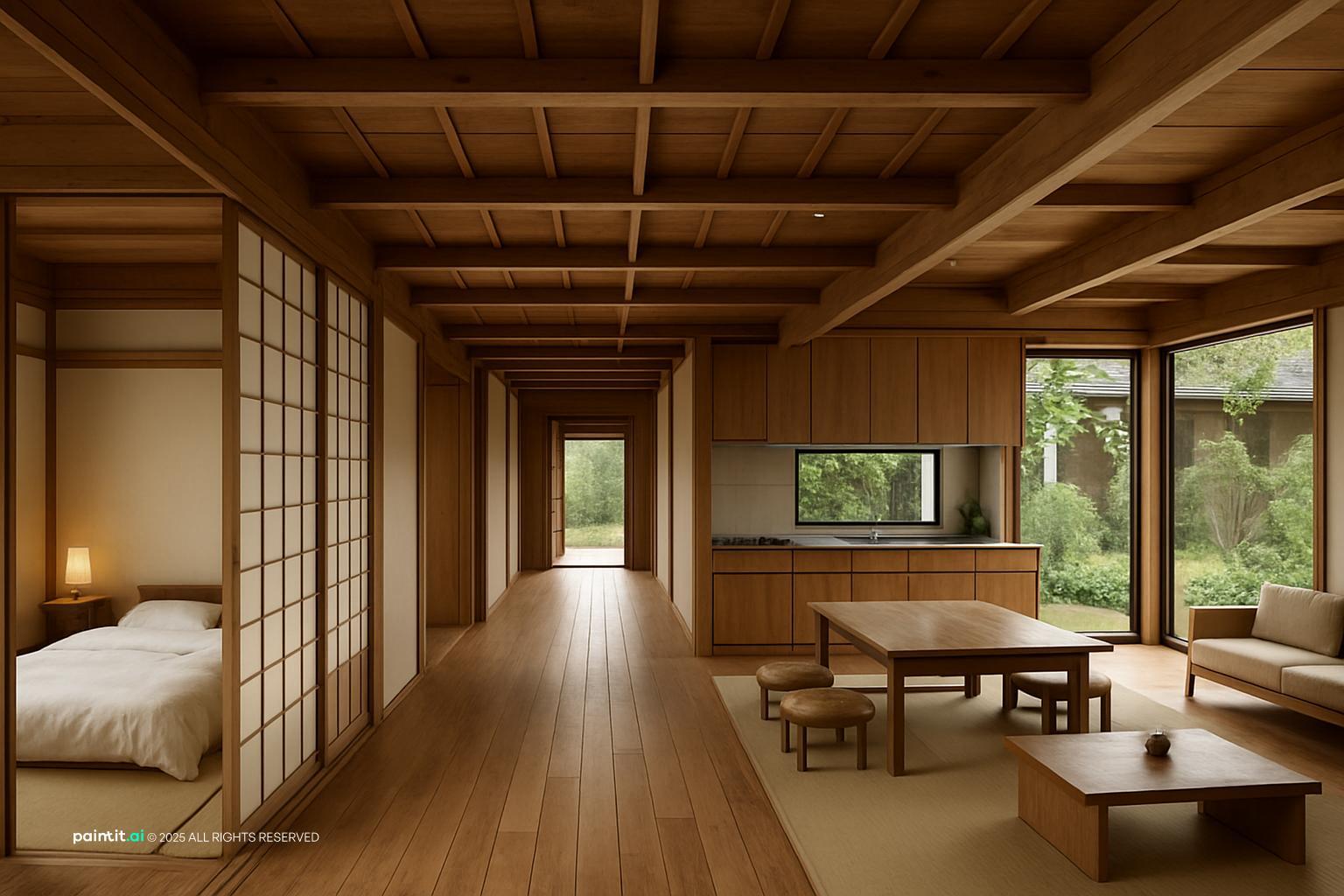 Japanese Living Room: Serene Interior Concepts | Paintit.ai - 31