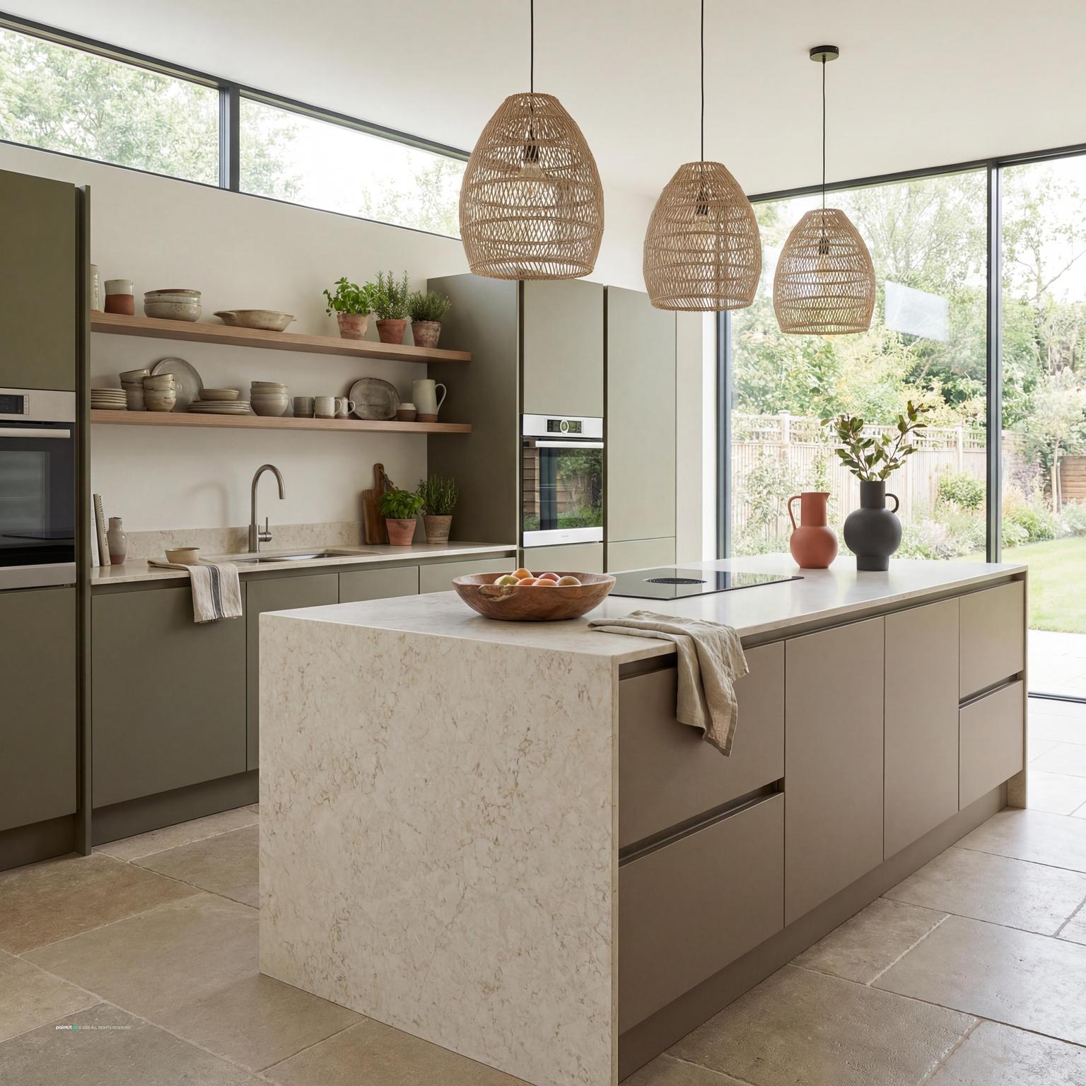 Modern Earthy Kitchen for Pacific Northwest Interior Design Style