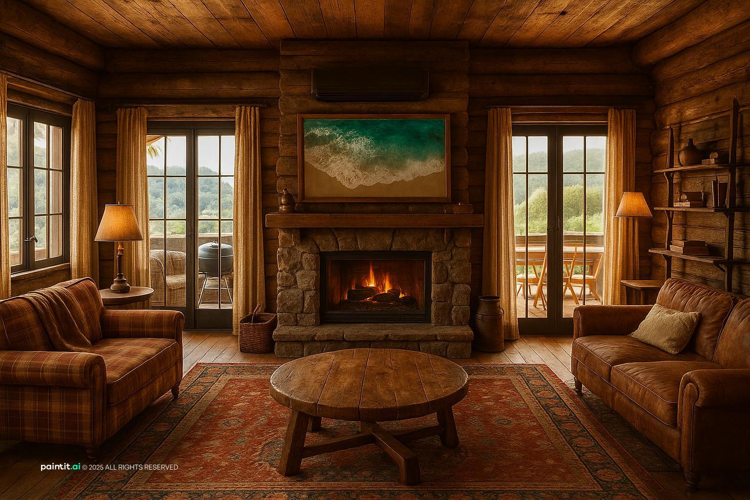 Moody Vintage Living Room - Design Inspiration | Paintit.ai - 25