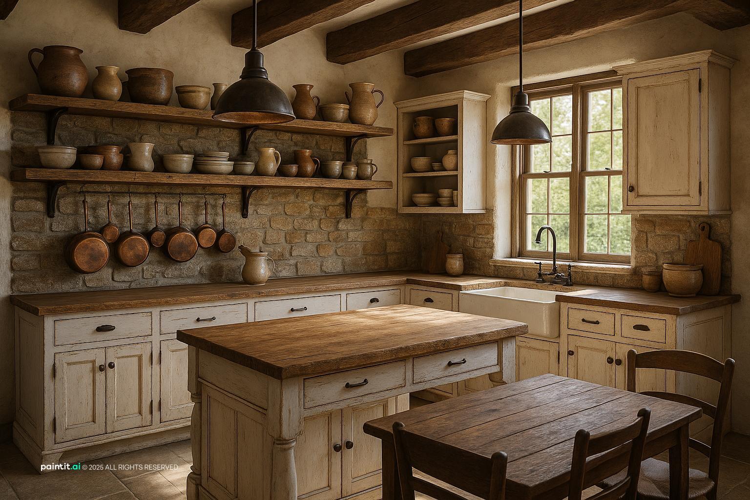 Rustic Farmhouse Kitchen 4 for Country Style Interior Design Characteristics