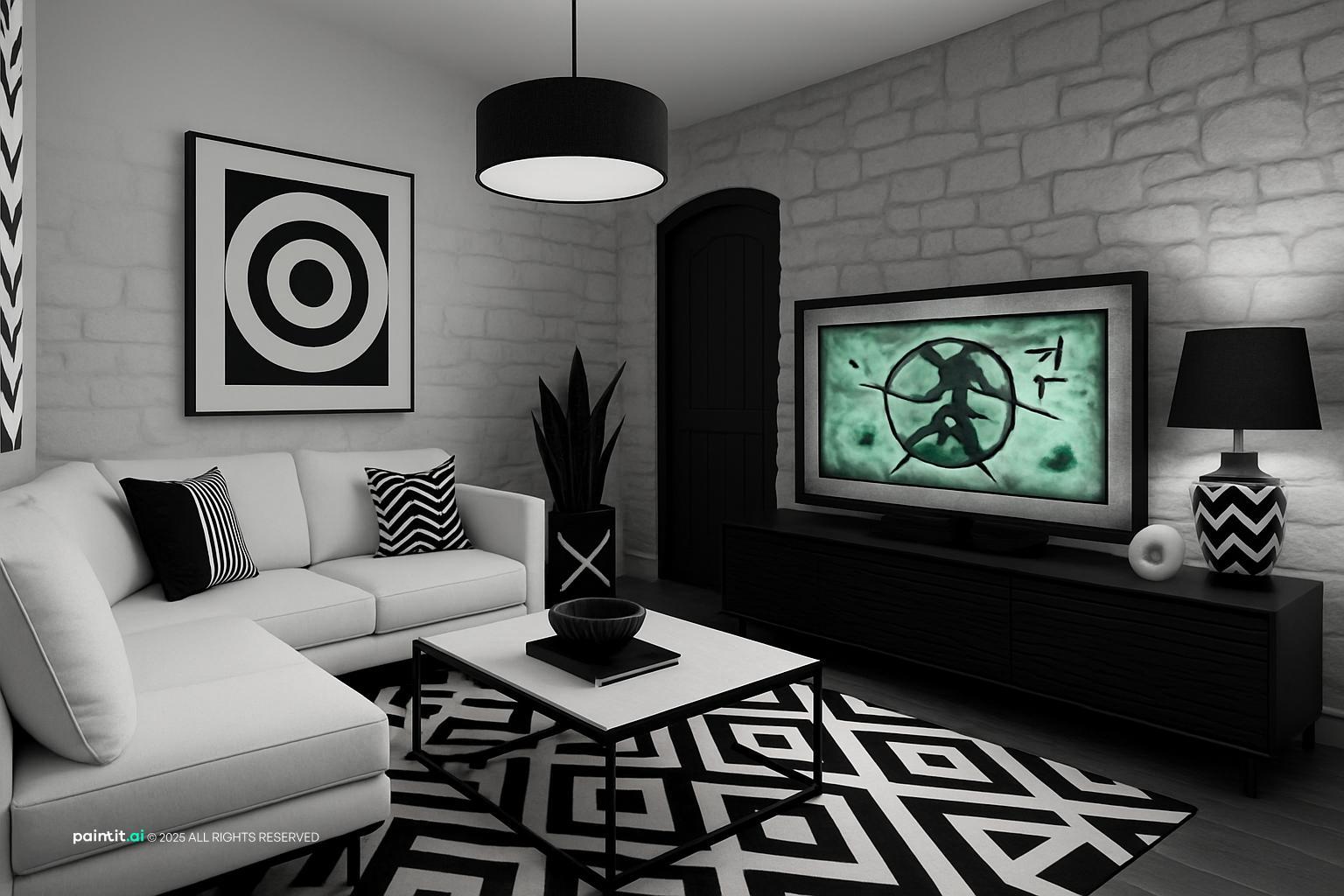 Zebra Living Room - Design Inspiration | Paintit.ai - 15
