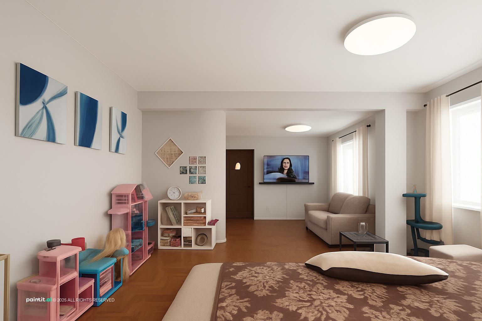 Yellow and White Living Room - Chic Interior Design Guide | Paintit.ai - 17