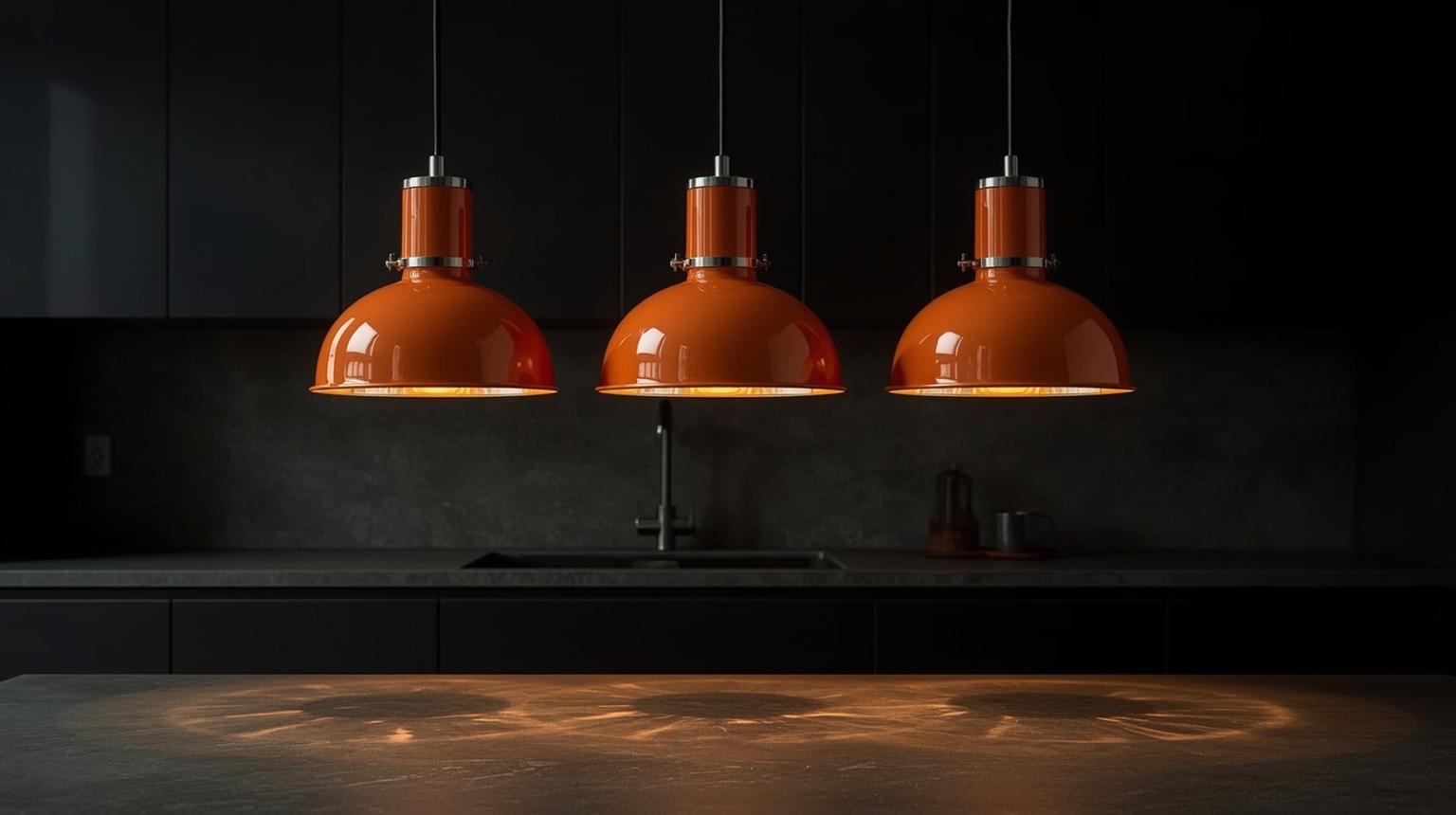 Orange Pendant Lighting