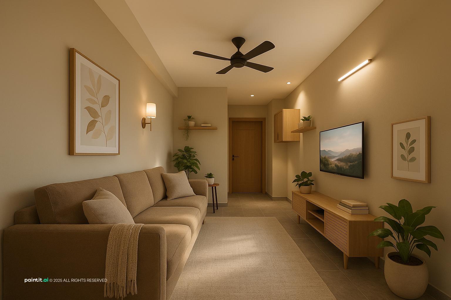 Zen Minimalist Living Room - Serene Interior Ideas | Paintit.ai - 26