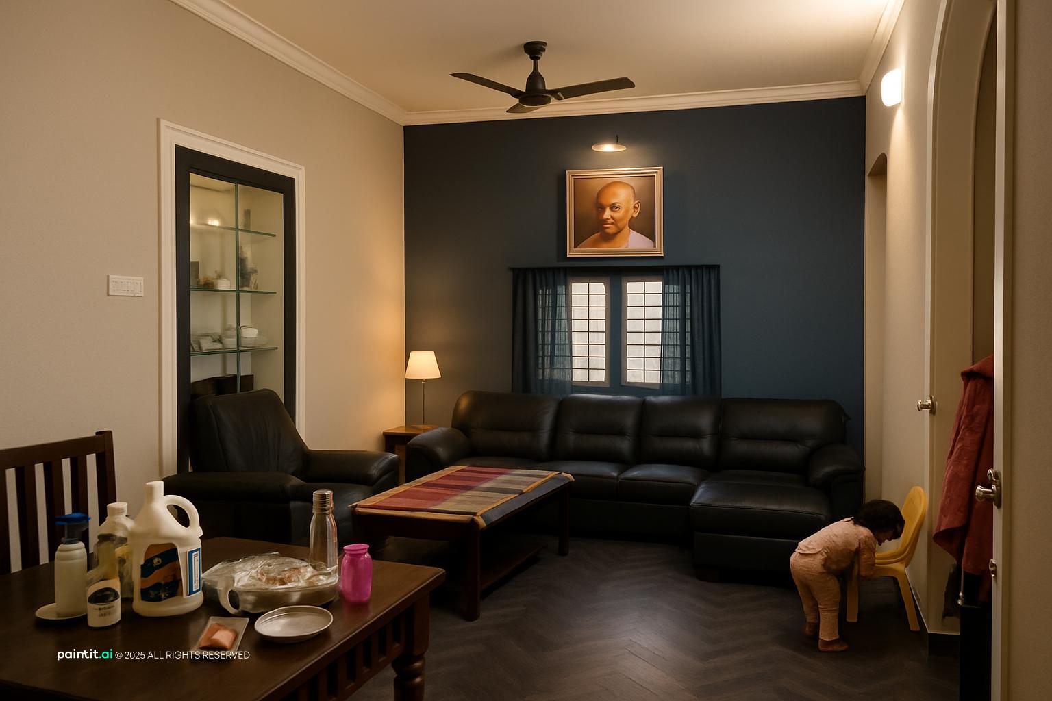 Blue and Green Living Room: Design Ideas | Paintit.ai - 11