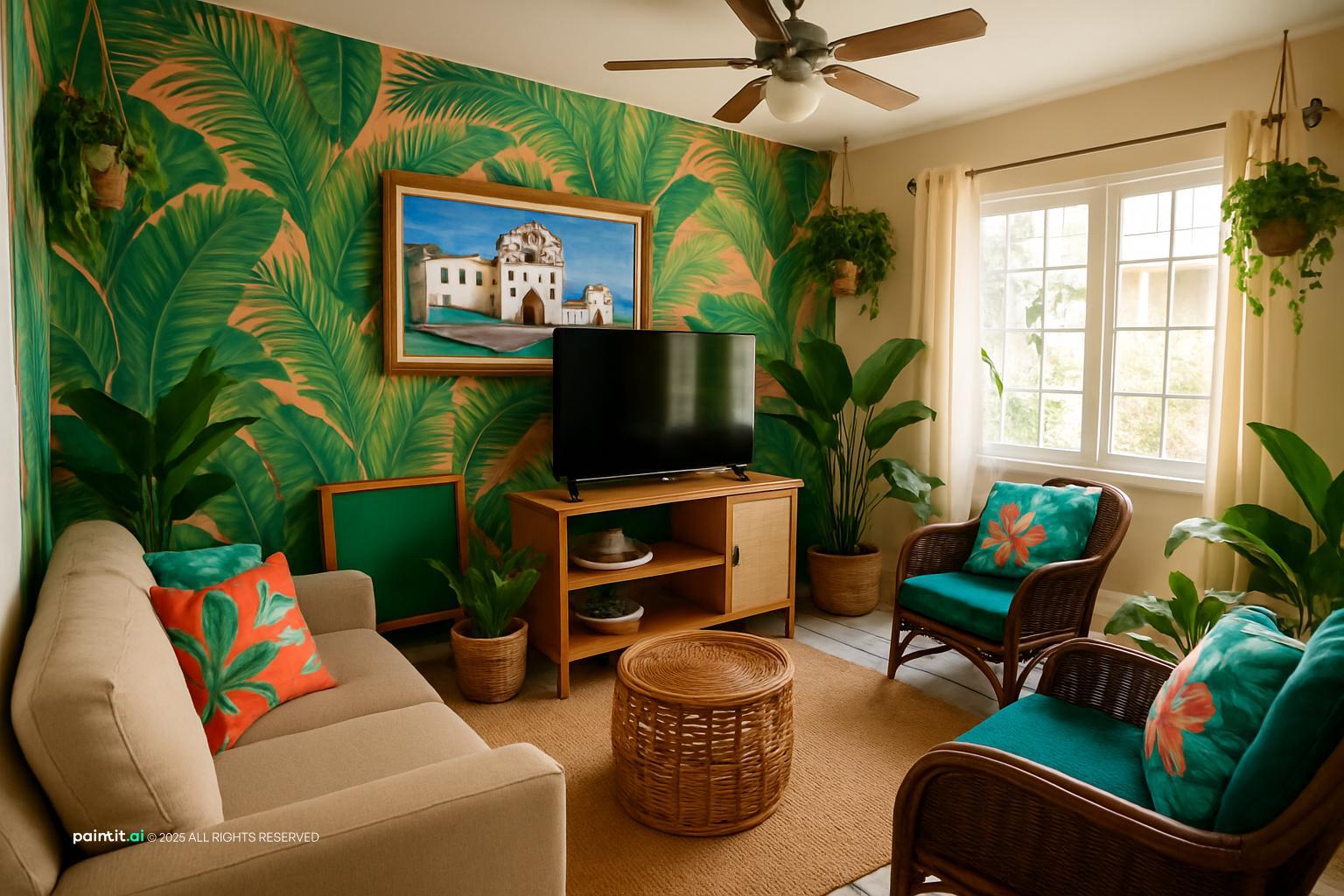 Biophilic Living Room: Nature-Inspired Design | Paintit.ai - 28