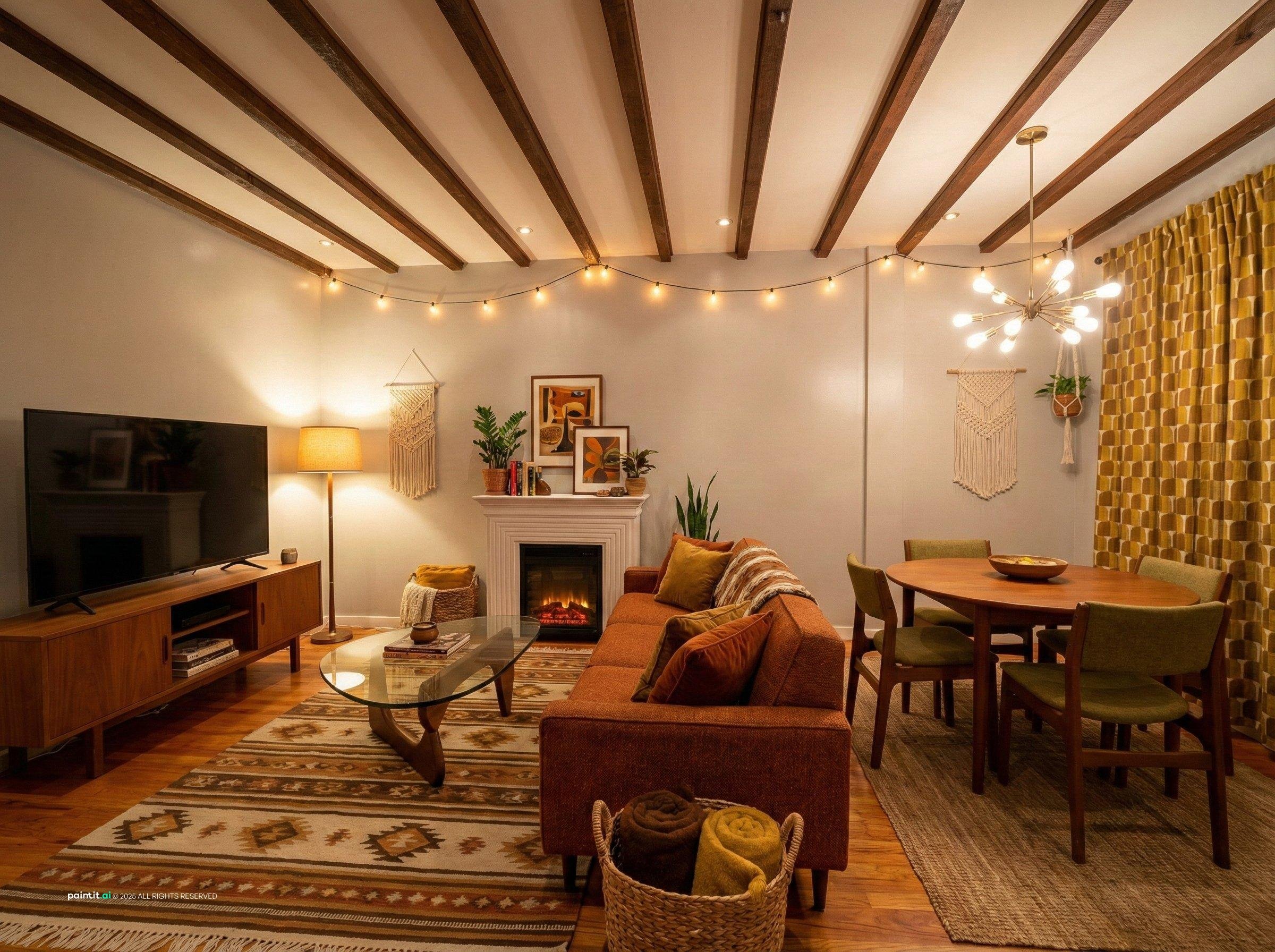 Cozy Mid Century Modern Living Room: Style & Comfort Guide | Paintit.ai - 31