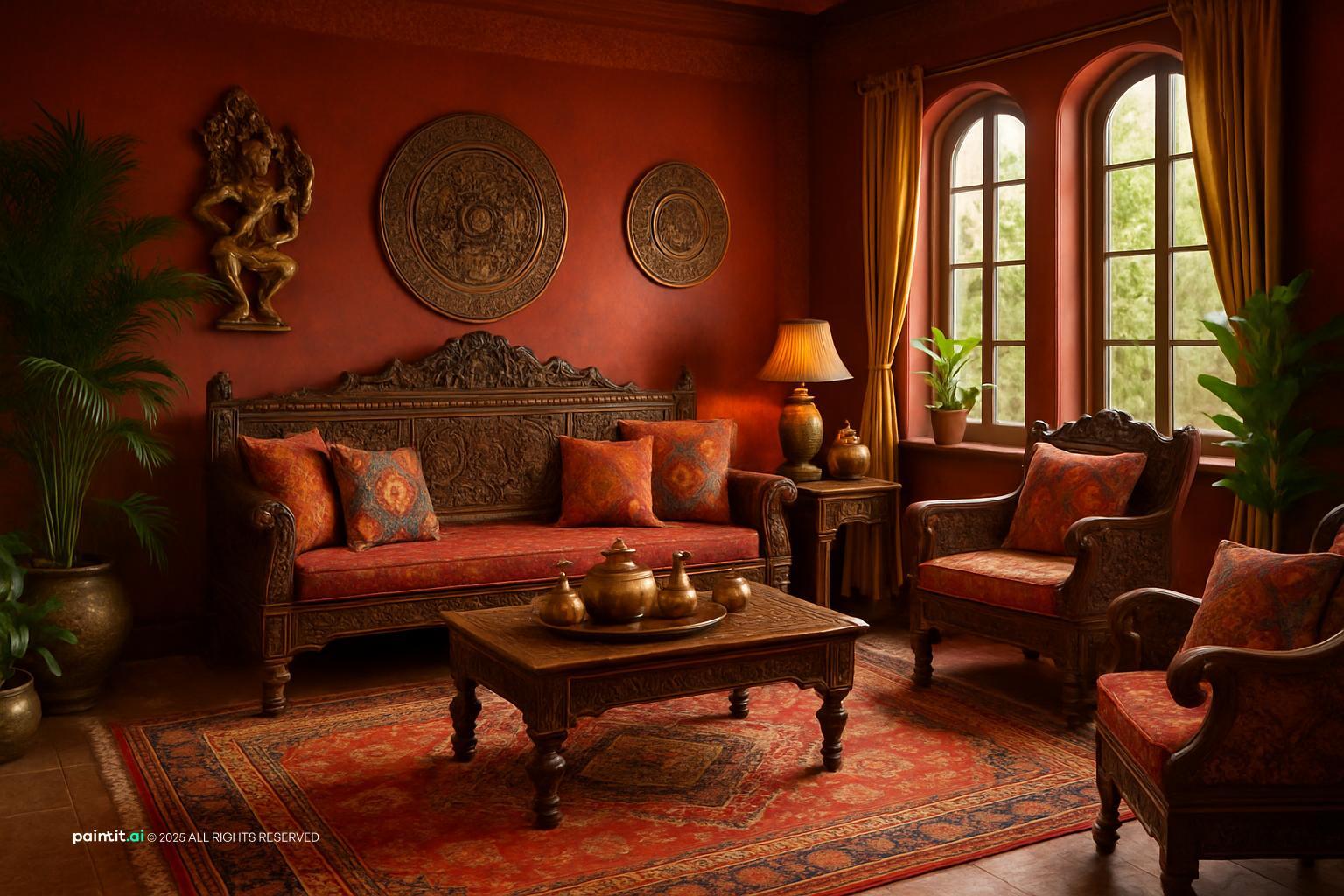 Exotic style interior design visual reference 11: a coherent global reference rather than random mixing