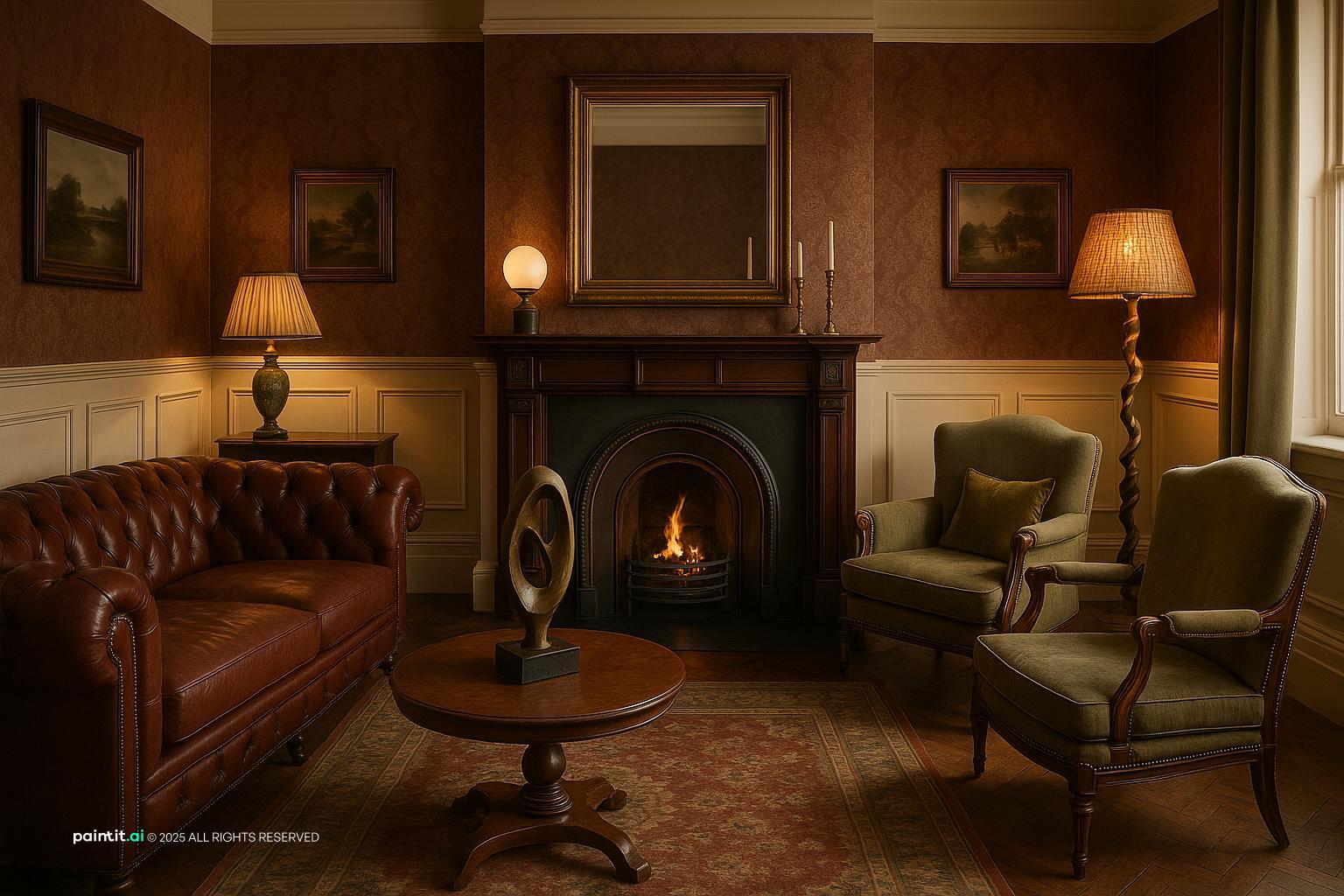 Cozy Dark Living Room: Interior Inspiration | Paintit.ai - 20