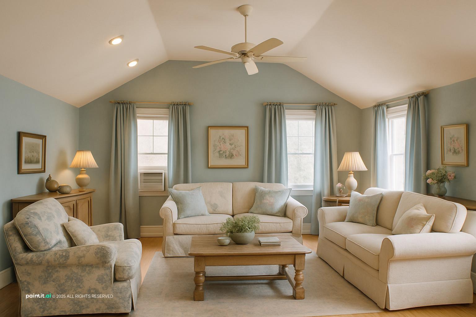 Log Cabin Living Room - Design Ideas | Paintit.ai - 11